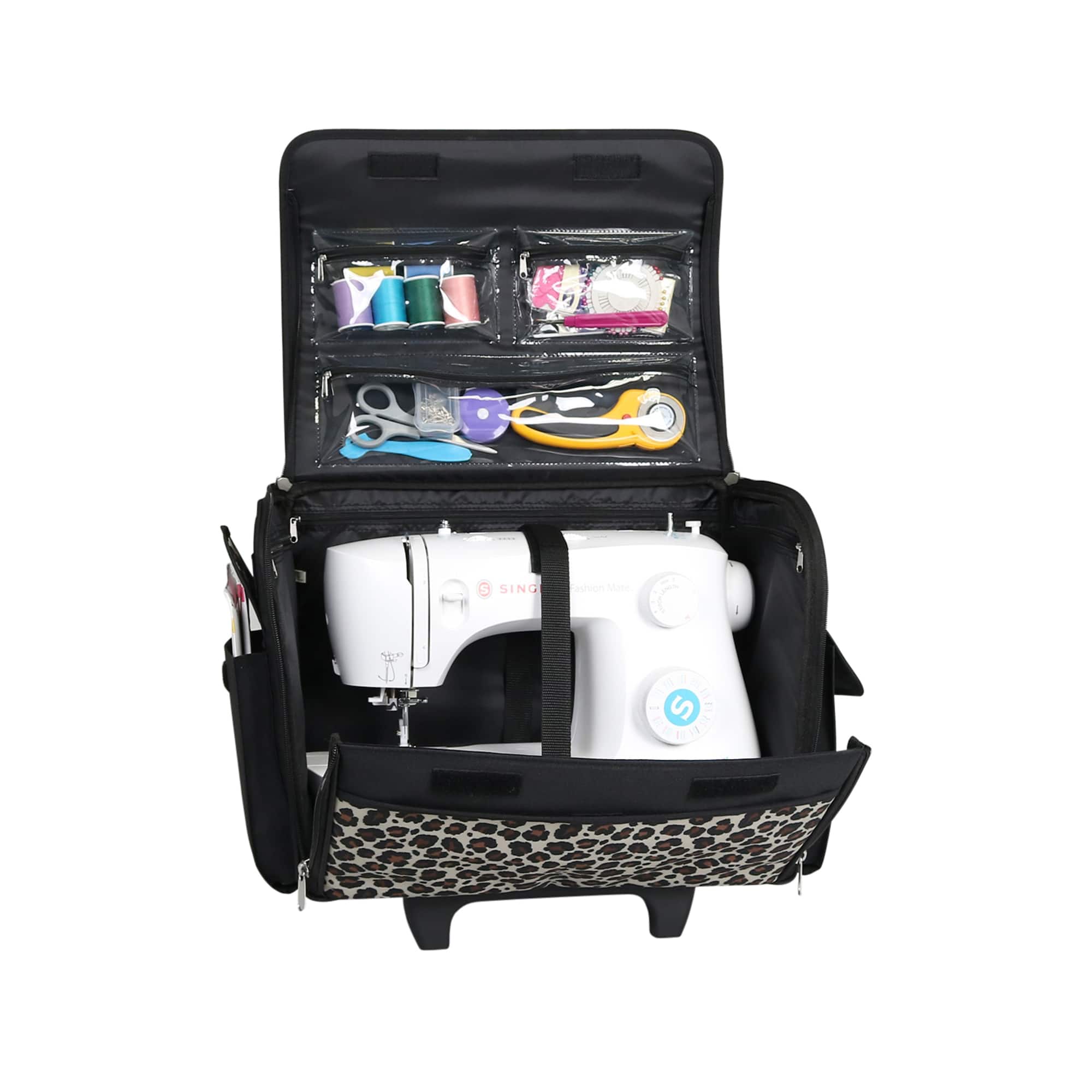 Everything Mary Leopard Sewing Machine Tote